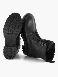 Zwarte Leren Veterboot -Beroemde Schoenen Winkel 2245858 H3