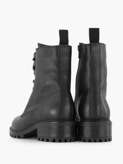 Zwarte Leren Veterboot -Beroemde Schoenen Winkel 2245858 H4