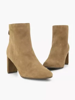 Cognac Suède Enkellaars Hak 10 Cognac Suède Enkellaars Hak -Beroemde Schoenen Winkel 2246592 H5