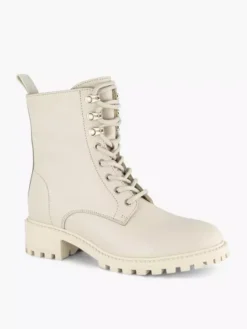 Off White Leren Veterboot -Beroemde Schoenen Winkel 2246657 H6