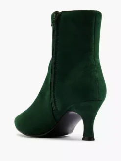 Donkergroene Enkellaars Hak -Beroemde Schoenen Winkel 2248968 H3