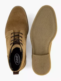 Beige Suéde Veterboot -Beroemde Schoenen Winkel 2249568 H3