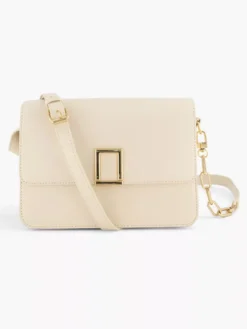 Zandkleurige Schoudertas