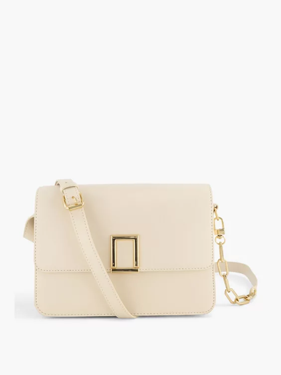 Zandkleurige Schoudertas 6 Zandkleurige Schoudertas - Afbeelding 6