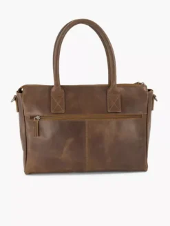 Bruine Leren Schoudertas 9 Bruine Leren Schoudertas -Beroemde Schoenen Winkel 2249754 H3