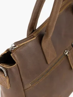 Bruine Leren Schoudertas 10 Bruine Leren Schoudertas -Beroemde Schoenen Winkel 2249754 H4