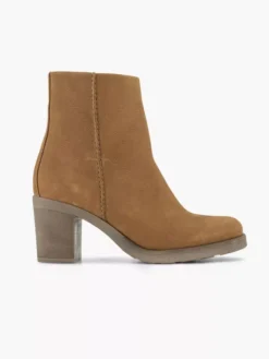 Cognac Suéde Enkellaars