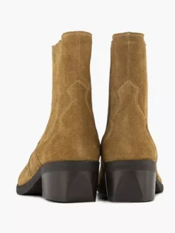 Bruine Suéde Enkellaars -Beroemde Schoenen Winkel 2251202 H4
