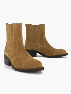 Bruine Suéde Enkellaars -Beroemde Schoenen Winkel 2251202 H5