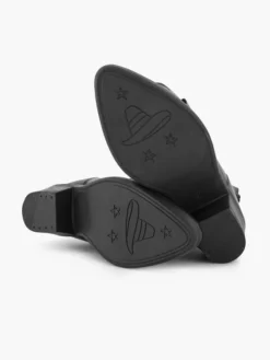 Zwarte Leren Cowboy Laars -Beroemde Schoenen Winkel 2251464 H3