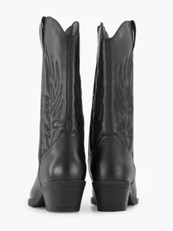 Zwarte Leren Cowboy Laars -Beroemde Schoenen Winkel 2251464 H4