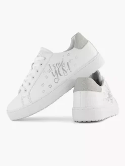 Witte Sneaker Glitter -Beroemde Schoenen Winkel 2255574 H5