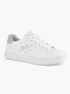 Witte Sneaker Glitter -Beroemde Schoenen Winkel 2255574 H6